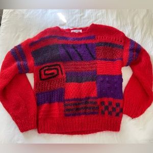 Vintage 80s Agatha Brown Mohair Sweater